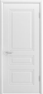 Межкомнатная дверь эмаль Честер ПГ белая