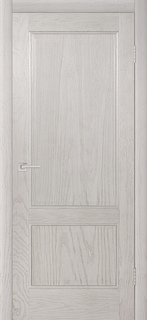Межкомнатная дверь шпон Бристоль эмаль белая полузалитая глухая