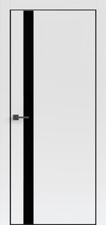 Межкомнатная дверь Tamburat LIGHT 4204 аляска суперматовая с ABS черной кромкой
