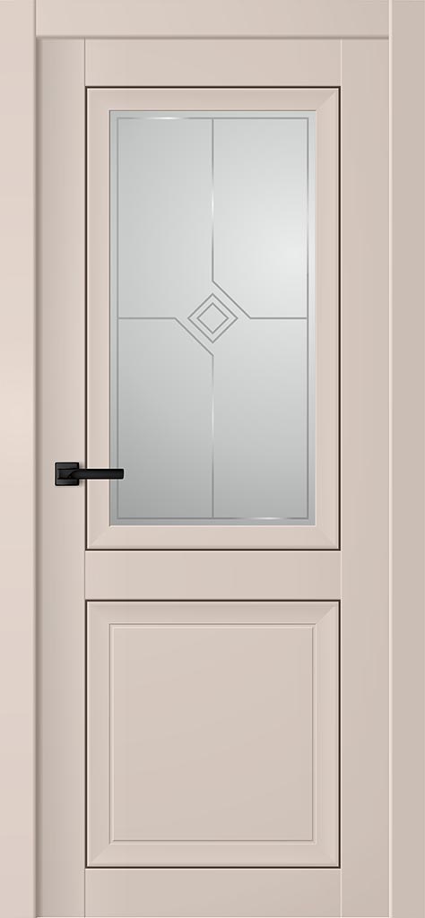 Дверь Next ПО латте софт soft-touch со стеклом купить в СПБ