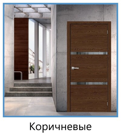 Межкомнатные двери коричневого цвета купить в СПб